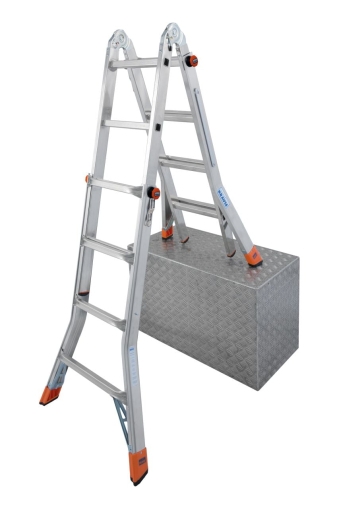 Алуминиева телескопична стълба Krause Telematic, 4x4 (06129956)