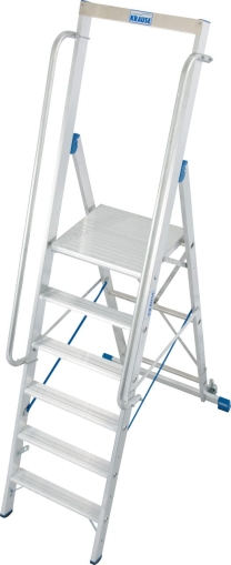 Складова стълба с голяма платформа Krause Stabilo, 1x6, 500х450 м, 6 стъпала (07127761)