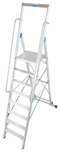Складова стълба с голяма платформа Krause Stabilo, 1x8, 500х450 м, 8 стъпала (07127785)