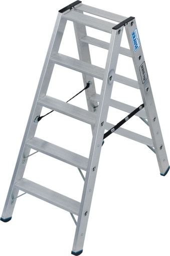 Професионална двустранна стълба Krause Stabilo, 2x5, до 225 кг (07135124)