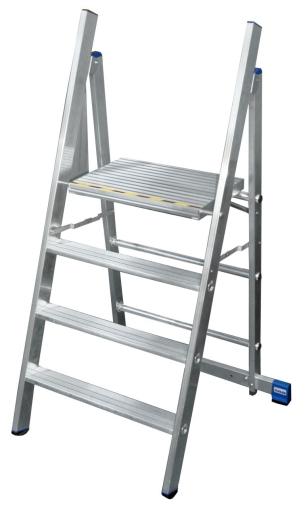 Стълба с голяма горна платформа Krause Stabilo, 1x4, 550x350 м (07126085)