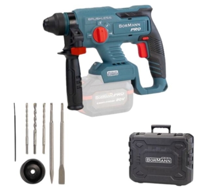 Акумулаторен безчетков перфоратор Bormann Pro BBP5300, 20V, 4 Ah, 2.5 J (073840 032960 032977)