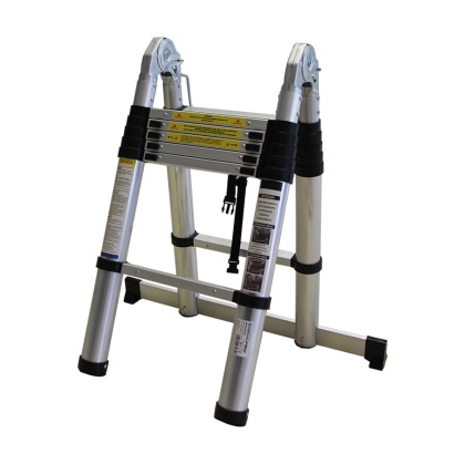 Алуминиева телескопична стълба Bormann Pro BHL5710, 150 кг, 2х6 стъпала (034858)