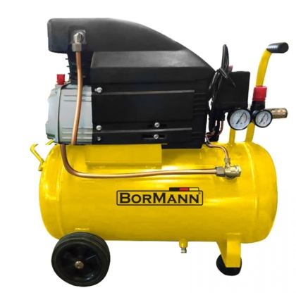 Електрически монофазен бутален маслен компресор Bormann BAT5002, 1500 W, 188 л/мин, 8 бара, 24 л (042389)