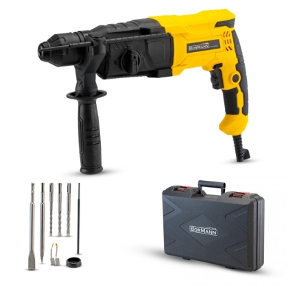 Електрически перфоратор с аксесоари Bormann BPH3030, 1050 W, 3.5 J, SDS-Plus (045465)