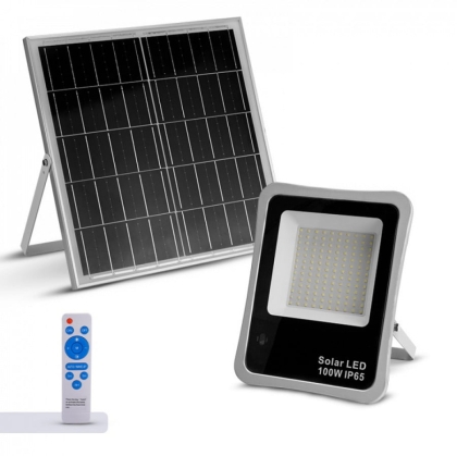 Електрически прожектор със соларен сензор Bormann BLF2350, 100 W, 6500 K, 120° (049210)