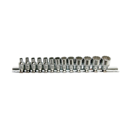 Комплект дванадесетостенни вложки Force, 1/4", 4-14 мм, 13 бр. (JN66275)