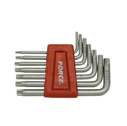 Комплект Г-образни шестограми Force, Torx, Т10-Т40, 7 бр. (JN66283)