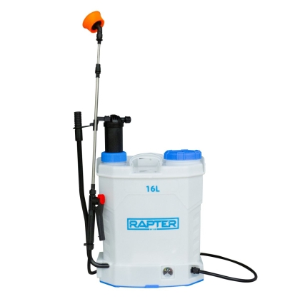 Комбинирана акумулаторна и ръчна пръскачка Rapter, 12 V, 8 Ah, 16 л (RR44480)