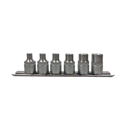 Комплект вложки Force, 3/8", E6-E14, 6 бр. (JN62600)