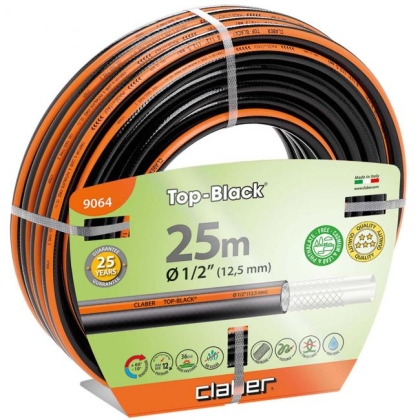 Градински маркуч Claber Top Black, 1/2", 25 м (119064)