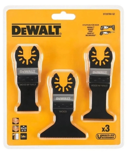 Ножове за мултифункционален инструмент DeWALT DT20760-QZ, 3 бр