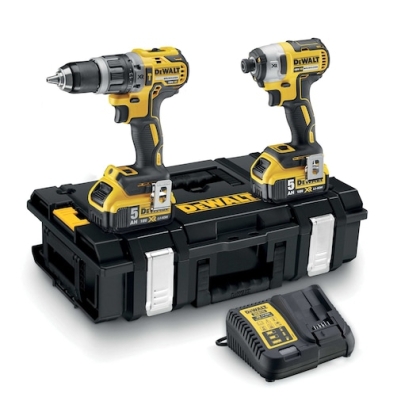 Комплект акумулаторни инструменти DeWALT DCK266P2, 18 V, 70 Nm