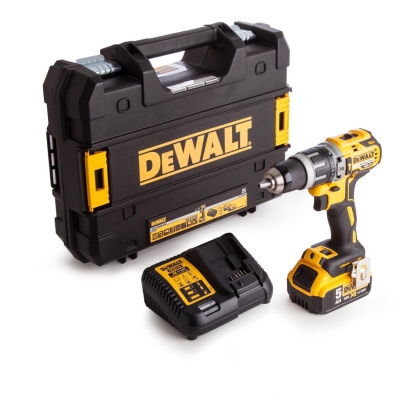 Акумулаторна безчеткова ударна бормашина DeWALT DCD796P1, 18 V, 5 Ah, 70 Nm