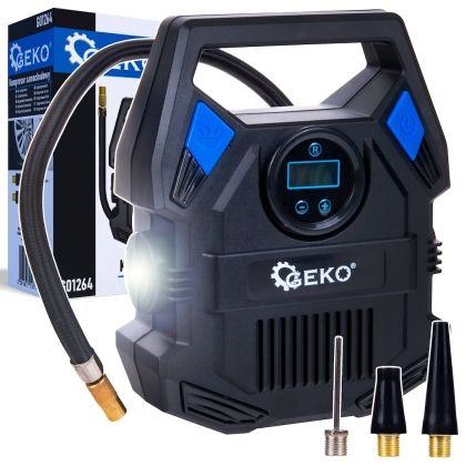 Мини компресор за помпане на гуми Geko G01264, 12 V, 84 W, 10 бара