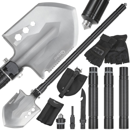 Многофункционална сгъваема лопата Black Survival Series Geko G01903, 25 х 13 см