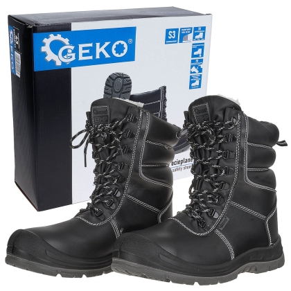 Работни изолирани зимни предпазни обувки Geko G90562-44, S3, SR, FO, размер 44