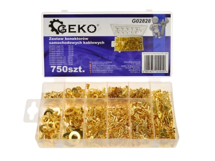 Комплект конектори за автомобилни кабели Geko G02828, 750 бр.