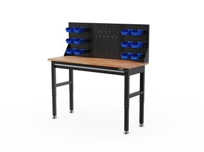 Работна маса със стена за инструменти HBM H134140, 154.25 x 55.9 x 79.1 см