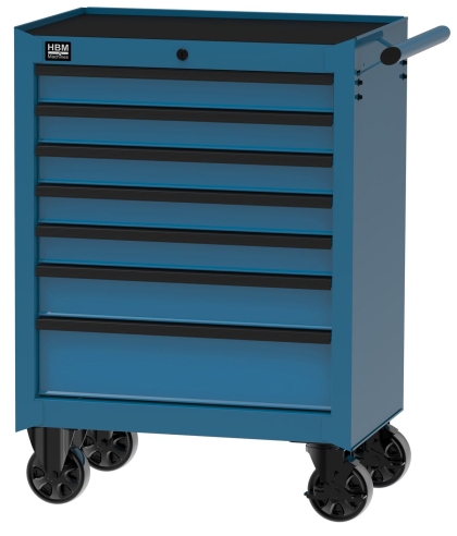 Количка за инструменти HBM H131872, 1066 x 459 x 859 мм, 12 чекмеджета + Подарък-Акумулаторен челник Premium 45631, 120-350 lm, сензор за движение, 