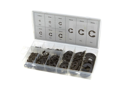 Комплект зегерки HBM 4053 E-Clip, 300 бр.
