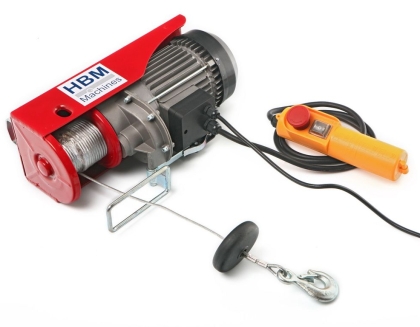 Електрически телфер HBM 01709, 470 W, 250 кг, 12 м въже