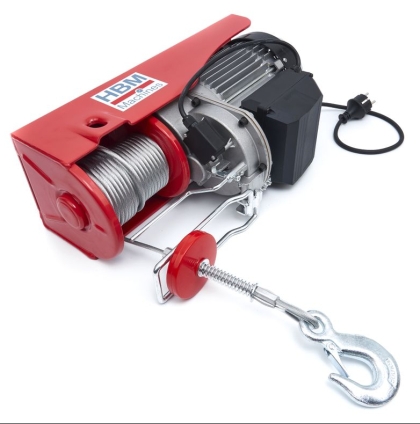 Електрически телфер HBM 10373, 1350 W, 800 кг, 12 м, безжично дистанционно
