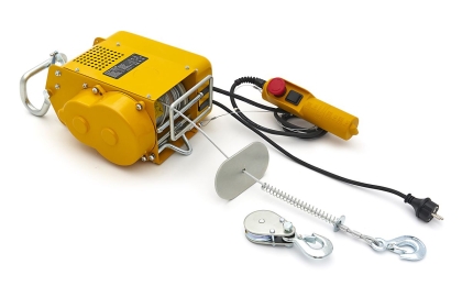 Електрически телфер HBM H132238, 1050 W, 300/600 кг, 18 м, с кука за захващане на тръба