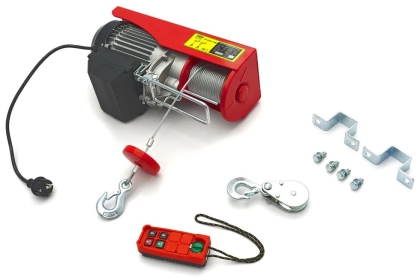 Електрически телфер HBM H134119, 900 W, 230 V, 500 кг, 18 м въже, дистанционно
