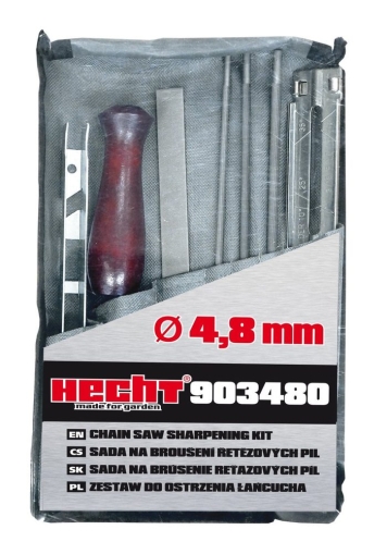 Комплект за заточане на вериги Hecht 903480, 4.8 мм