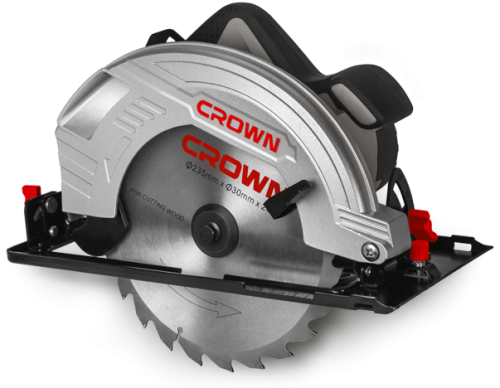 Циркулярен трион CROWN CT15210, 2000 W, диск 235 мм, дълбочина на рязане 85 мм