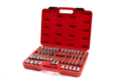 Комплект шестограмни вложки HBM 3604 Profi, 1/2" Torx, 32 бр.