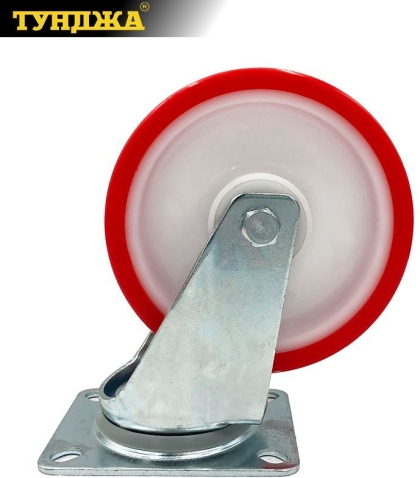 Въртящо колело с планка Тунджа, Poly/PU PF, 80 мм (9700732)