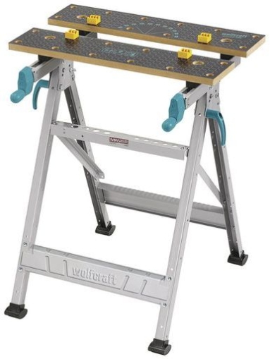 Многофункционална маса със стеги Wolfcraft Master 200, 300-450х645х800 мм, 180 кг (6177000)
