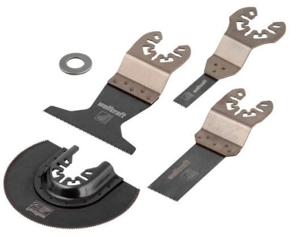 Комплект ножове за многофункционален осцилатор Wolfcraft Pro, Quick, 4 бр. (3961000)