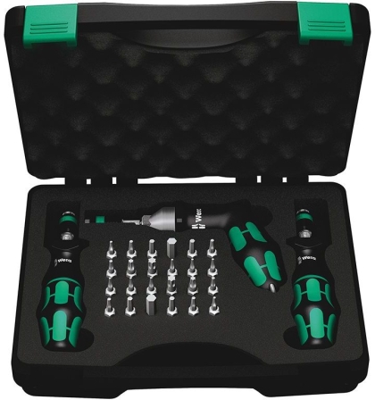 Комплект динамометрични oтвертки Wera Kraftform 7440/41/42, 27 бр., 0.3-6 Nm (05074739001)