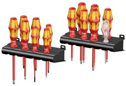 Комплект електрически отвертки Wera Kraftform Plus 100 VDE Big Pack, 1000V VDE, SB/PH/PZ/TX 14 бр. (05105631001)