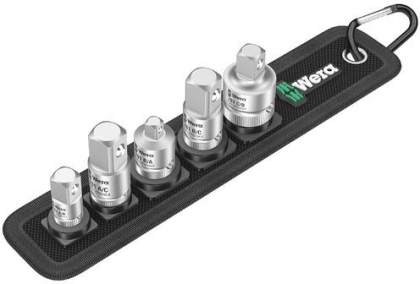 Комплект адаптор за вложки Wera 781/5 Set 1, 5 бр., 1/4", 3/8", /1/2" (05042680001)