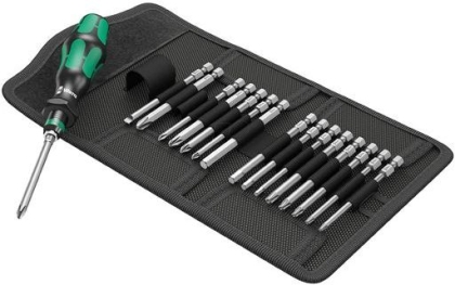 Комплект отвертка със сменяеми накрайници двустранна Wera Kraftform Kompakt 60, 17 бр. (05059295001)