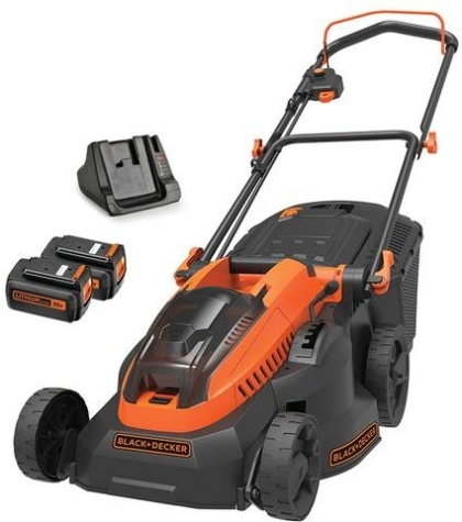 Акумулаторна косачка Black & Decker CLM3825L2, 36 V, 2.5 Ah, 380 мм, 600 м2