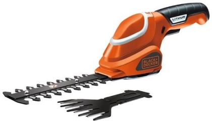 Акумулаторна ножица за трева и храсти Black & Decker GSL700, 7 V, 1.2 Ah, 100 мм, без зарядно устройство
