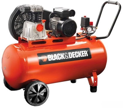 Бензинов компресор с ремъчна предавка Black & Decker BD220-50-2, 2 к.с., 50 л, 220 л/мин, 10 бар