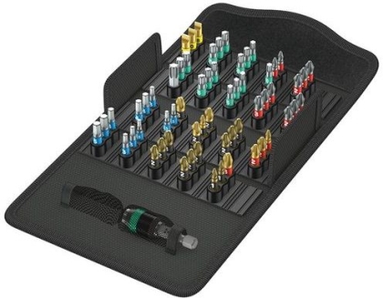 Комплект битове Wera Bit-Safe 61 BiTorsion 1, PH/PZ/SB/TX/SW, магнитен държач 1/4", 61 бр. (05057441001)
