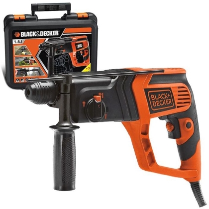 Електрически перфоратор Black & Decker KD975KA, SDS-Plus, 710 W, 1.8 J, 0-5180 уд./мин