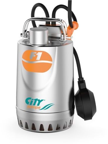 Електрическа потопяема помпа за чиста или леко замърсена вода City Pumps F1/50M, 370 W, 1.2-13.2 м3/ч, 9.5-2 м, 1 1/4 " (48TIX12A1)