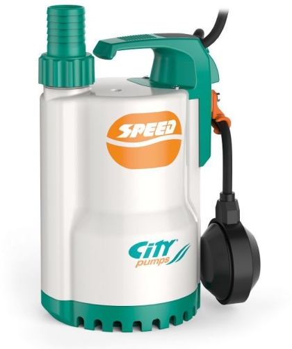 Електрическа потопяема дренажна помпа за чиста или леко замърсена вода City Pumps Speed 70M AF, 550 W, 1.2-15.6 м3/ч, 10-2 м, 1 1/4 " (48TIPX13A1U)