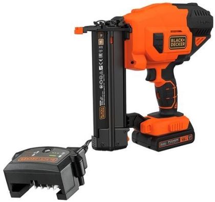 Акумулаторен такер за гвоздеи Black & Decker BCNG01D1, 18 V, 2 Ah, 16-50 мм