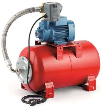 Електрическа хидрофорна система с цилиндричен съд City Pumps 24 CY/IP 700M, 8 м, 0.3-3 м3/ч, 20 л, 50-8 м, 1 " (I41PNK67A1IPI)