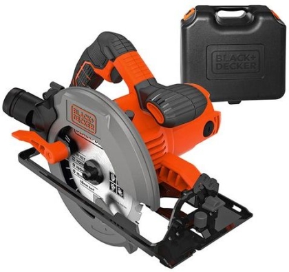 Електрически ръчен циркуляр Black & Decker CS1550K, 1500 W, ф190 мм, 5500 об/мин