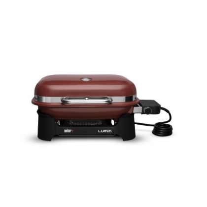 Електрическо барбекю Weber Lumin Compact, червен цвят, 2200 W (91040979)